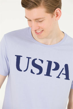 Мужская синяя футболка с круглым вырезом Basic - U.s. polo assn фото 8