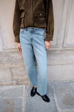 JEANS Z.03 REGULAR FIT HIGH-WAIST LONG LENGTH - Zara фото 2