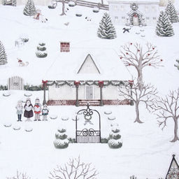 Постельное бельё евро Этель Winter countryside, поплин