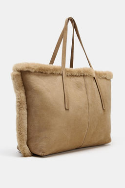 REVERSIBLE LEATHER HANDBAG - Zara фото 4