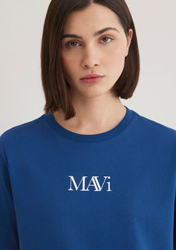 Mavi Logo Bask?l? Lacivert Tisort  фото 6