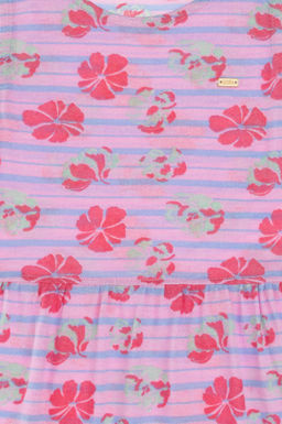 K_z _ocuk A__k Pembe _rme Elbise Sepette S_rpriz _ndirim - U.s. polo assn фото 3