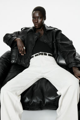 Pantal?n bootcut con cintur?n - H&m фото 7