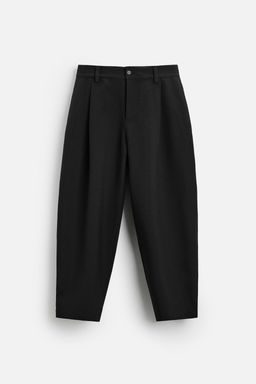 BALLOON FIT PLEATED TROUSERS - Zara фото 7