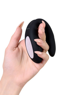 Многофункциональный стимулятор для пар Satisfyer Partner Double Joy, силикон, чёрный, 18 см. фото 9