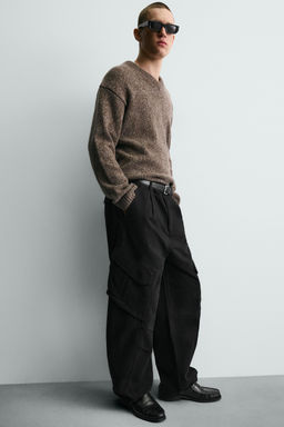RELAXED FIT CARGO TROUSERS - Zara фото 15