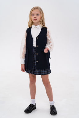 Синяя школьная юбка Инфанта, модель 0301