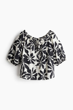 Blusa con ribete de volantes - H&m фото 2