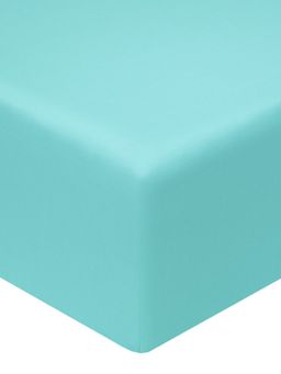Простыня на резинке 160х200 Моноспейс бирюзовый - Ecotex фото 2