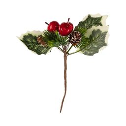 Blumentag VDD-06 Веточка декоративная с ягодами и шишками 6 х 1 шт. 16 см 01