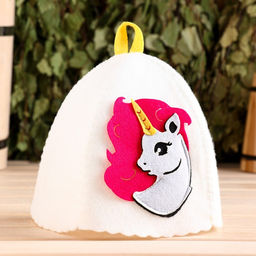 Шапка для бани с аппликацией Элли