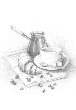 ФРЕЯ RPSB-0062 Перерыв на кофе Скетч для раскраш. чернографитными карандашами 29.5 х 20.5 см 1 л