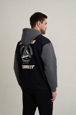 Толстовка на молнии Черный/Серый CAMPUS BASKETBALL Knit Track Top - Anta фото 5
