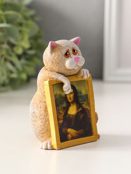 Фигурка «Кот с картиной», 9×6.5×4.8 см