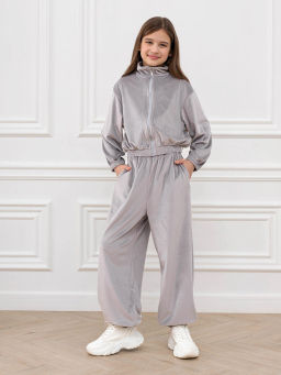 Костюм для девочек Элис Серый М-06КД MODAMICA