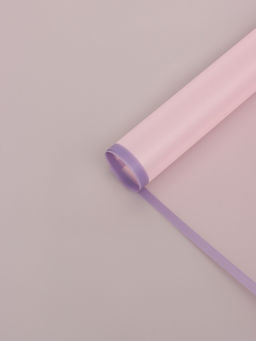 Цена за 20 шт. Пленка для цветов и букетов «Полупрозрачная кайма», нежная сирень, 57×57 см