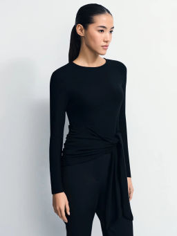 Лонгслив с декоративным узлом / Zarina фото 5