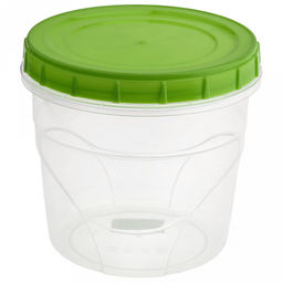 Контейнер пластмассовый 1л, д12,5см, h12см, универсальный, полипропилен, цвета микс (Россия)