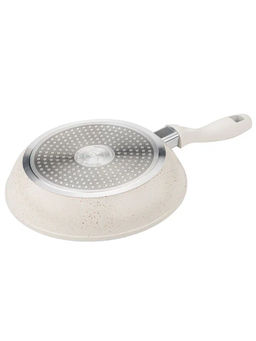 Сковорода с крышкой 30х5,7 см (3,35 л) с АПП, цвет: айвори, арт. 5050-IVR-30.