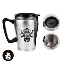 Термокружка King, 350 мл, сохраняет тепло 2 ч, 10?12 см
