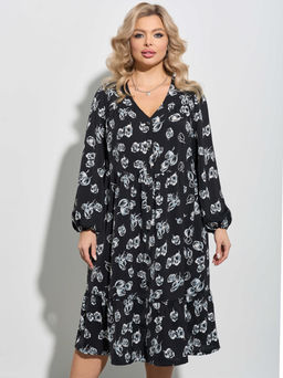 Платье 0296-1п чёрный - Dora фото 2