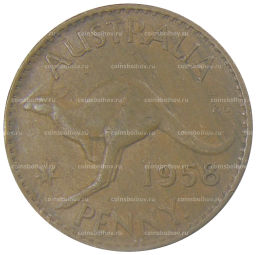 1 пенни 1958 года Австралия