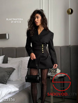 Платье пиджак однотонное