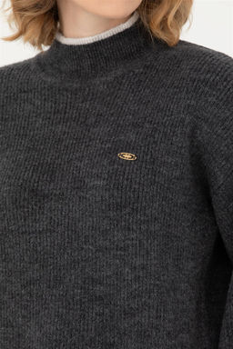 Женский свитер антрацитового меланжа - U.s. polo assn фото 7