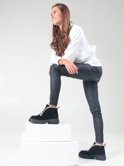 Ботинки EDART 308.агата bl. черный замша/шерсть - Ed'art фото 7