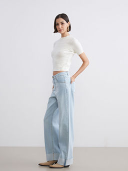 Straight Fit Kad?n Jean Pantolon