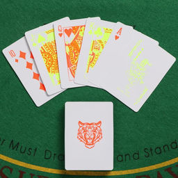 Карты игральные пластиковые флуоресцентные, колода 55 шт., 6.5×9×2 см