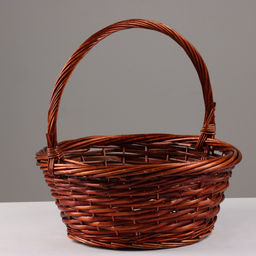 Корзина плетёная для хранения «Плейт», ива, коричневая, набор 3 шт.