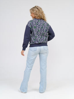 892 Свитшот "Серый/буквы/зеленый"