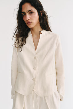 BLAZER LINO 100% ZW COLLECTION / Crudo - Zara фото 2
