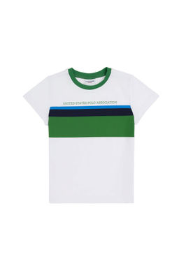 Белая футболка для мальчика - U.s. polo assn фото 2