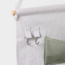 Органайзер подвесной с карманами Доляна Leaves, 7 отделения, 50×38 см, цвет зелёный