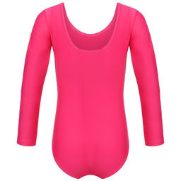 Купальник гимнастический Grace Dance, с длинным рукавом, р. 38, цвет малина  фото 10