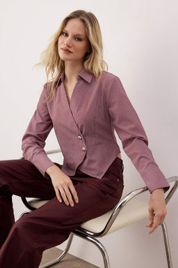 Lacivert Gomlek TWOAW26GO00081 - Trendyolmilla фото 6