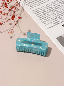 Краб для волос "Линда" прямой перламутр, 8х4 см, микс