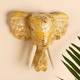 Сувенир «Голова слона», 28×26×10.5 см, дерево