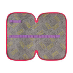 Пенал школьный, 2 секции, 12.5×20.5×4 см «Пончик»