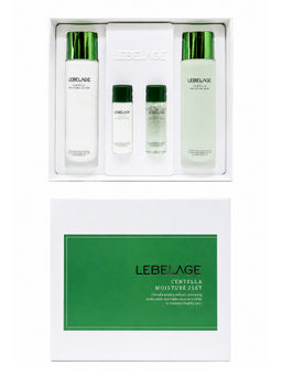 Lebelage Подарочный набор для лица с центеллой / Centella Moisture 2 Set (Тонер + Лосьон + Миниатюры), 150 мл x 2, 30 мл x 2