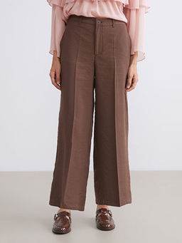 Modal Kar???ml? Geni? Pa?a Kad?n Pantolon