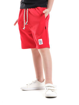 Шорты свободного кроя для мальчиков подростков 22-7639 красный - Mini maxi фото 12
