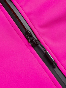 Парка спортивная женская с капюшоном softshell розового цвета 9568R - Mtforce фото 6