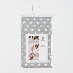Набор салфеток Этель Звёзды 30х40 см - 2 шт, 80% хл, 20% пэ, сатин 110 г/м2  фото 5