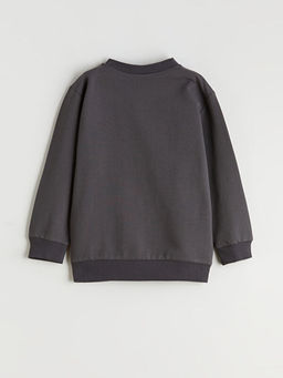 Hayvan Bask?l? Erkek ?ocuk Sweatshirt