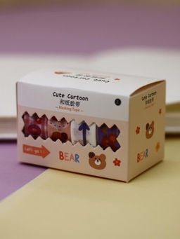 Набор декоративного скотча Cute cartoon Bear, yellow