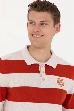 Мужской меланжевый свитер с плиткой - U.s. polo assn фото 9