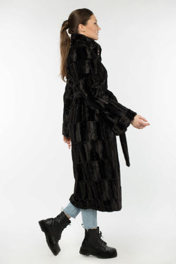 02-0765 Пальто женское утепленное (пояс) - Империя пальто фото 6